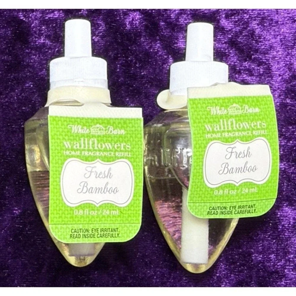 White Barn Wallflowers FRESH BAMBOO Lot Bath & Body Works Refill Bulb‎ RARE - Picture 4 of 4